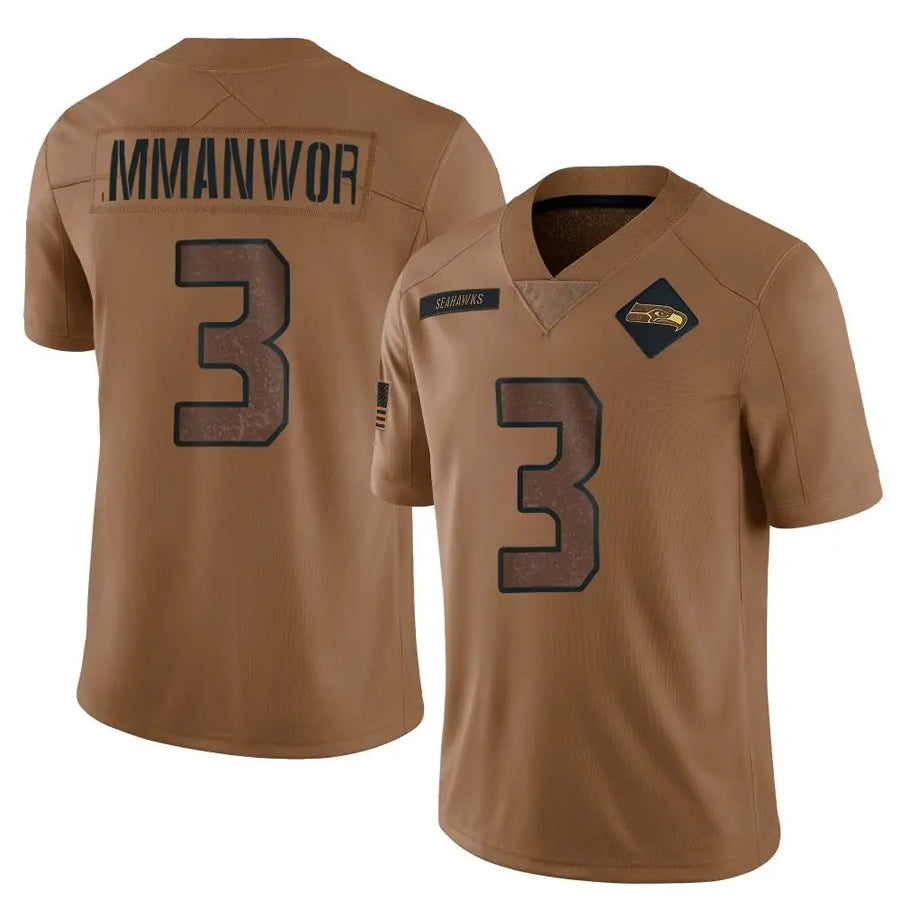 Trusc S.Seahawks #3 Nick Emmanwori Player Brown Salute To Service Limited Football Jerseys