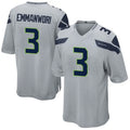 Trusc S.Seahawks #3 Nick Emmanwori Player Grey Game Football Jerseys