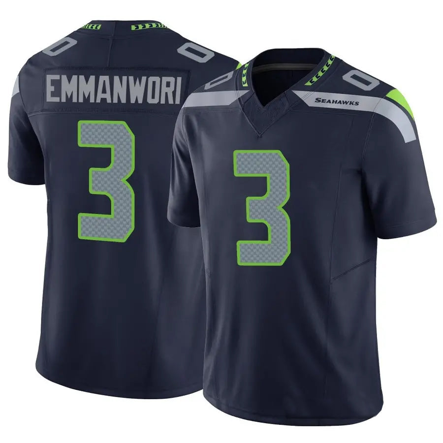 Trusc S.Seahawks #3 Nick Emmanwori Player Navy Vapor F.U.S.E. Limited Football Jerseys