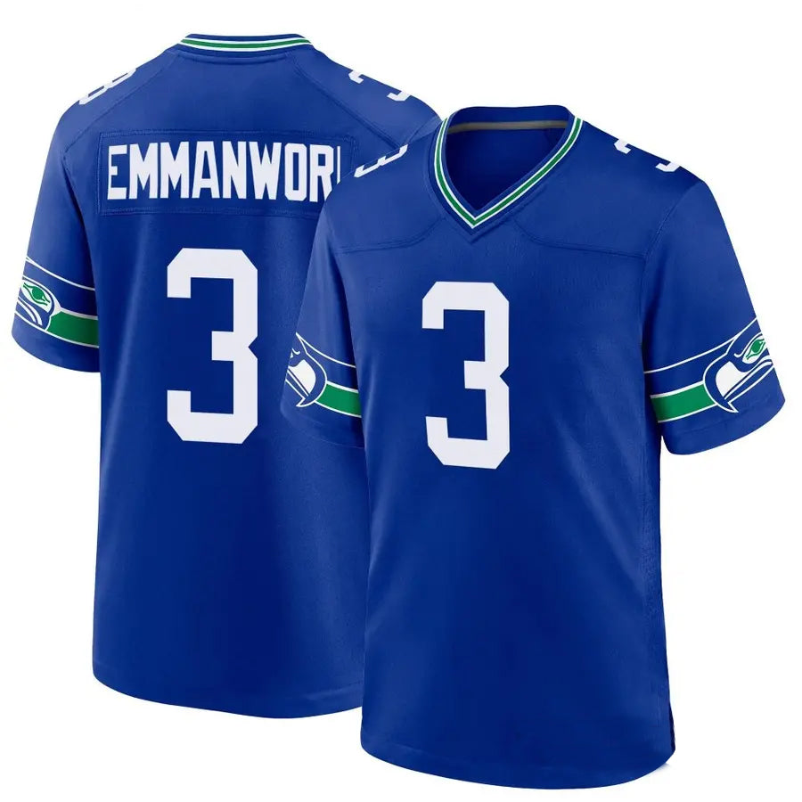 Trusc S.Seahawks #3 Nick Emmanwori Player Royal Game Stitched Jerseys