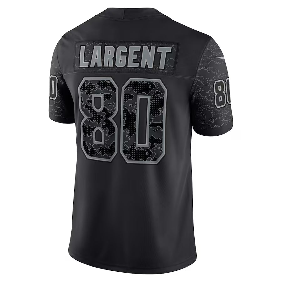Trusc S.Seahawks #80 Steve Largent Player Black RFLCTV Limited Stitched Jerseys