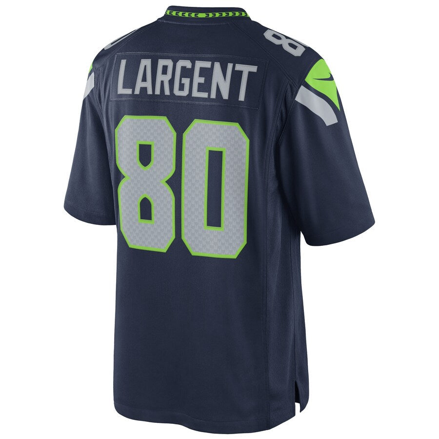 Trusc S.Seahawks #80 Steve Largent Player Navy Home Game Stitched Jerseys