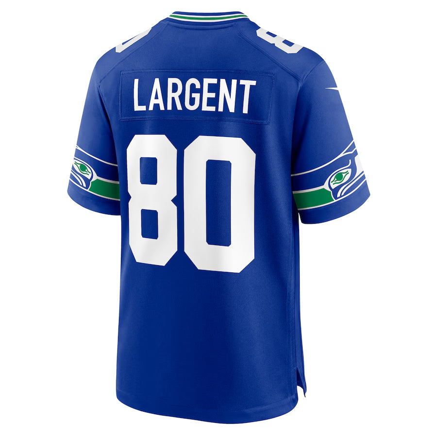Trusc S.Seahawks #80 Steve Largent Player Royal Game Stitched Jerseys