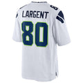 Trusc S.Seahawks #80 Steve Largent Player White Home Game Stitched Jerseys