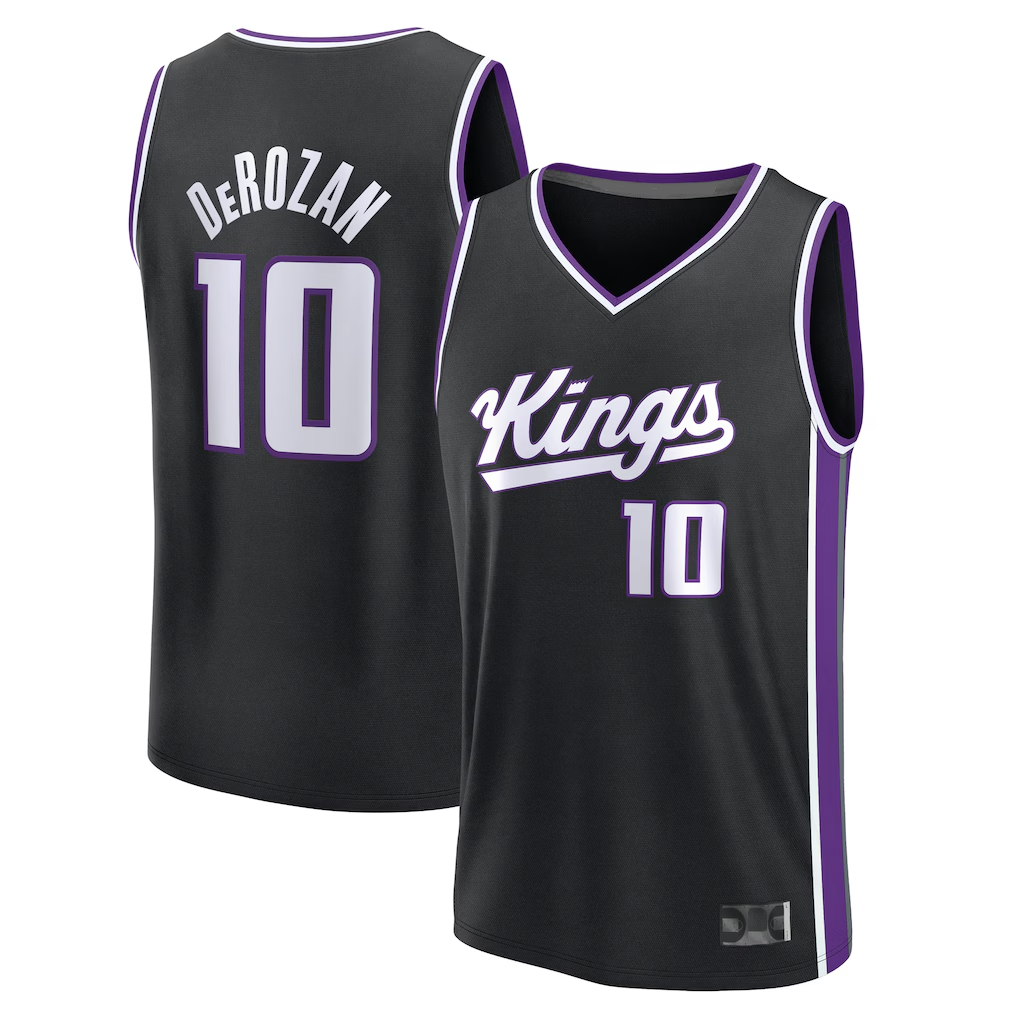 Trusc S.kings #10 DeMar DeRozan Fanatics Black Fast Break Replica Player Jerseys - Icon Edition