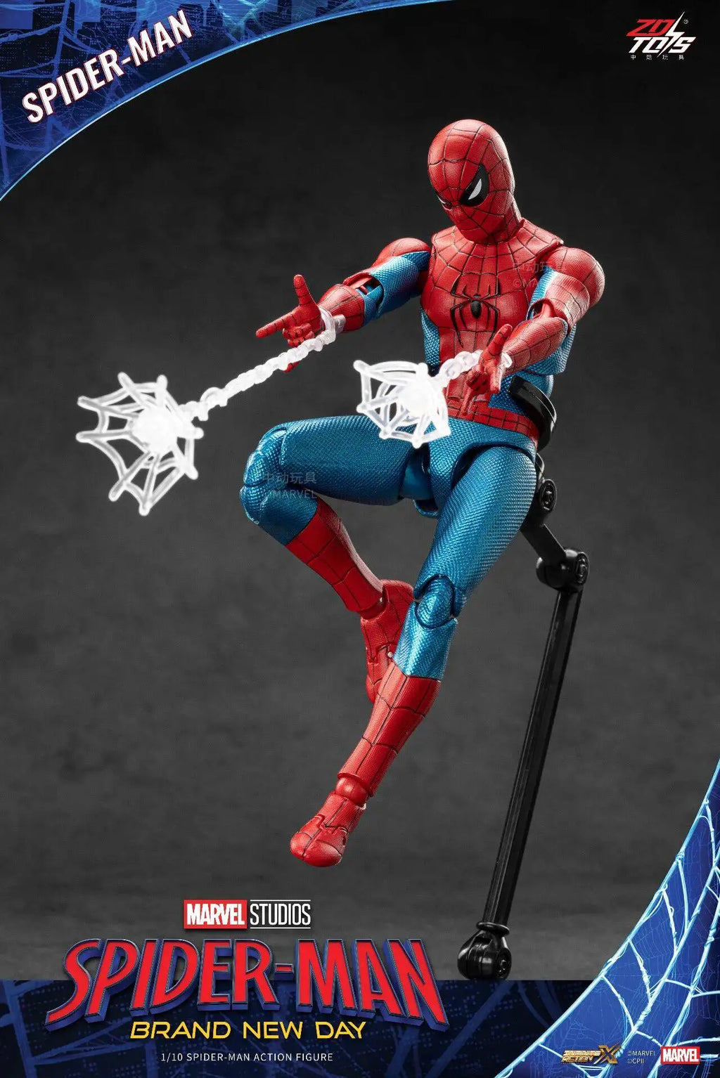 ZDTDS Original Spider Man Brand New Day PUNK SUIT Scarlet Spider 2099 ADVANCED SUIT 1/10 Marvel Action Figure Model Toy Gift