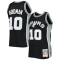 Trusc SA.Spurs #10 Dennis Rodman Mitchell & Ness Black 1993-1994 Hardwood Classics Swingman Jerseys