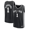 Trusc SA.Spurs #1 Victor Wembanyama Black Swingman Jerseys - Icon Edition