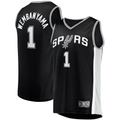 Trusc SA.Spurs #1 Victor Wembanyama Fanatics Black Fast Break Replica Jerseys - Icon Edition