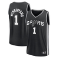 Trusc SA.Spurs #1 Victor Wembanyama Fanatics Black Fast Break Replica Player Jerseys - Icon Edition