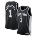 Trusc SA.Spurs #1 Victor Wembanyama Fanatics Black Fast Break Replica Player Jerseys - Icon Edition