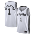 Trusc SA.Spurs #1 Victor Wembanyama White Swingman Jerseys - Association Edition