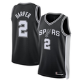 Trusc SA.Spurs #2Dylan Harper Black 2025 NBA Draft First Round Pick Swingman Jerseys - Icon Edition
