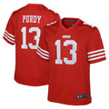 Trusc SF.49ers #13 Brock Purdy Player Scarlet Home Game Stitched Jerseys