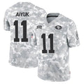 Trusc SF.49ers #11 Brandon Aiyuk Player Arctic Camo Salute to Service Limited Stitched Jerseys