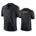 Trusc SF.49ers #11 Brandon Aiyuk Player Black RFLCTV Limited Stitched Jerseys