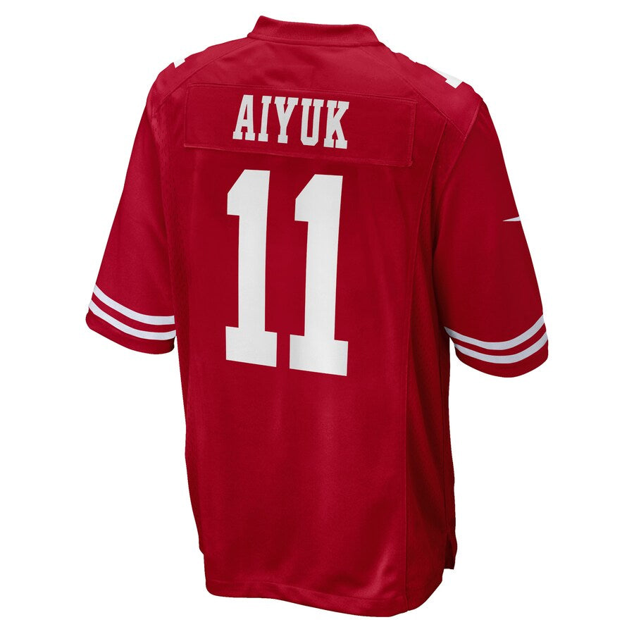 Trusc SF.49ers #11 Brandon Aiyuk Player Scarlet Game Stitched Jerseys
