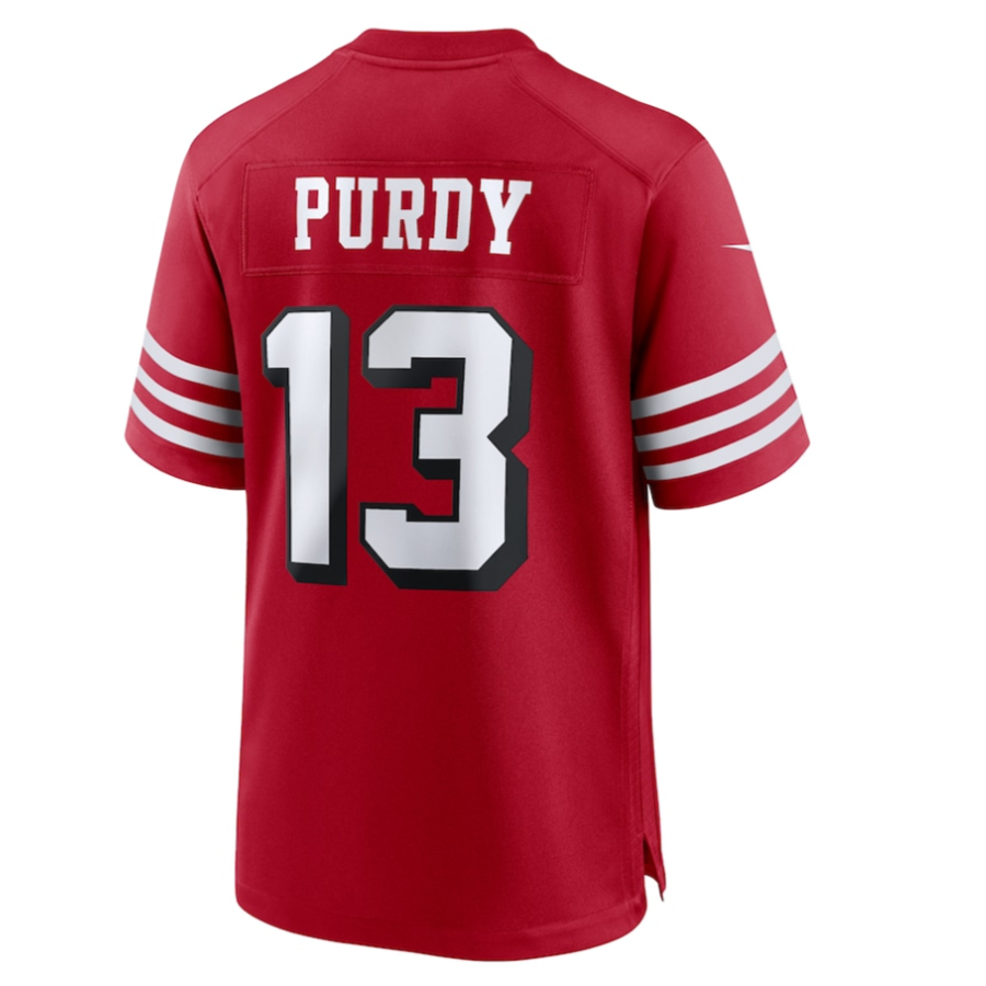 Trusc SF.49ers #13 Brock Purdy Player Scarlet Alternate Game Stitched Jersey