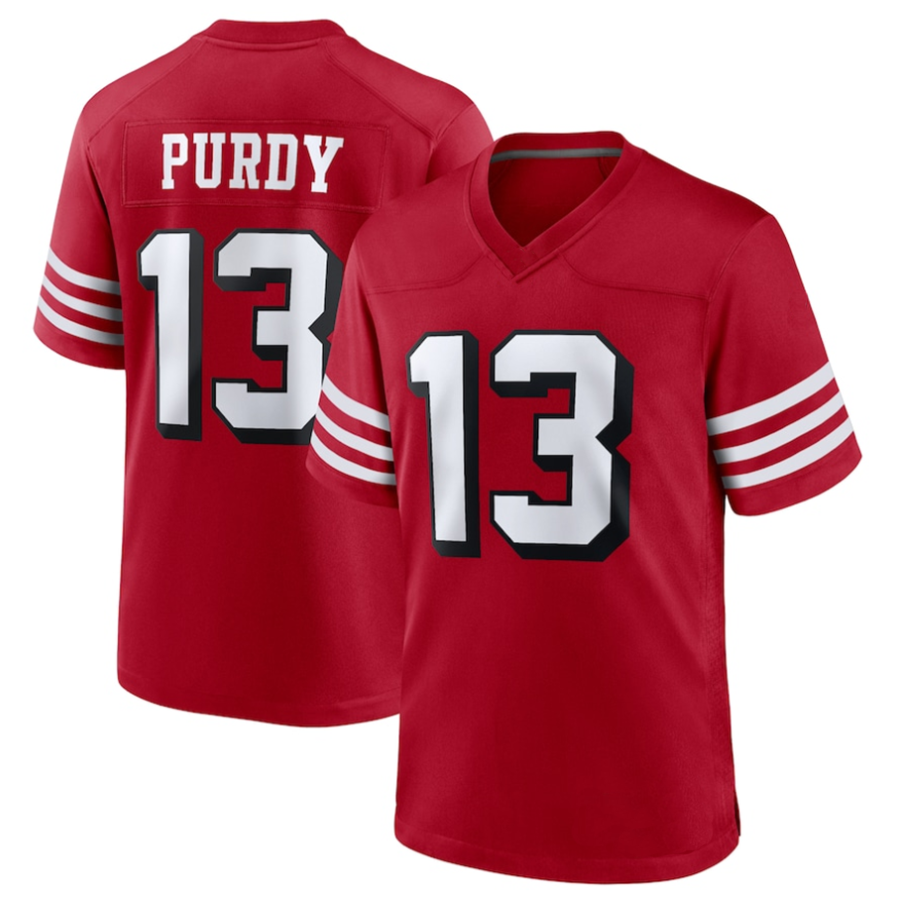 Trusc SF.49ers #13 Brock Purdy Player Scarlet Alternate Game Stitched Jerseys