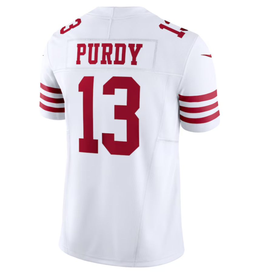 Trusc SF.49ers #13 Brock Purdy Playre White Vapor F.U.S.E. Limited Stitched Jersey