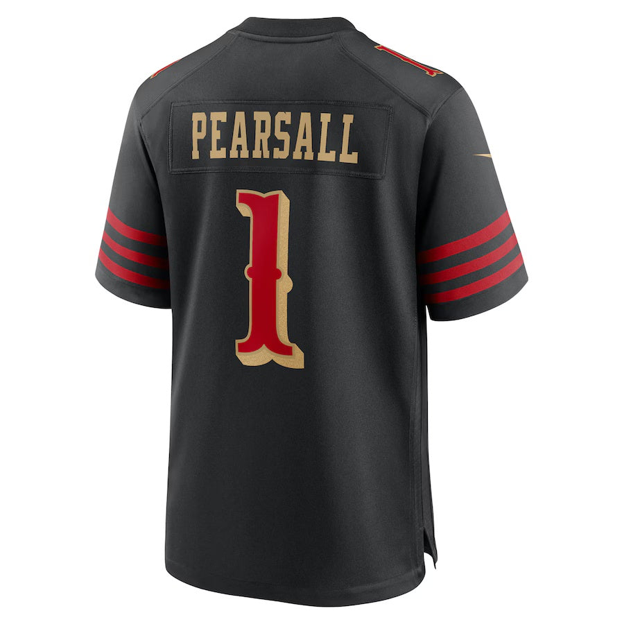 Trusc SF.49ers #1 Ricky Pearsall 2025 Rivalries Collection Game Jersey - Black