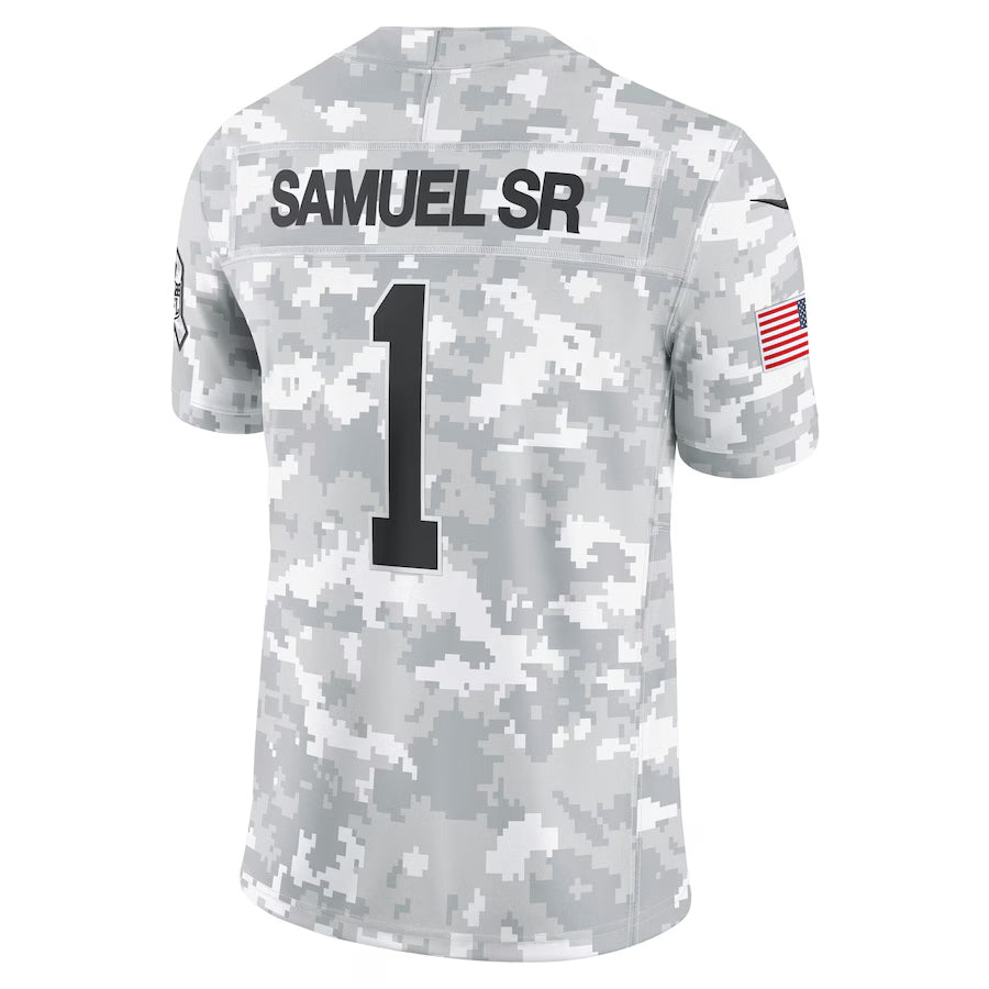 Trusc SF.49ers #1 Ricky Pearsall Player Arctic Camo Salute to Service Limited Stitched Jerseys