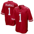 Trusc SF.49ers #1 Ricky Pearsall Player Scarlet Game Stitched Jerseys