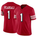 Trusc SF.49ers #1 Ricky Pearsall Player Scarlet Vapor F.U.S.E. Limited Stitched Jerseys