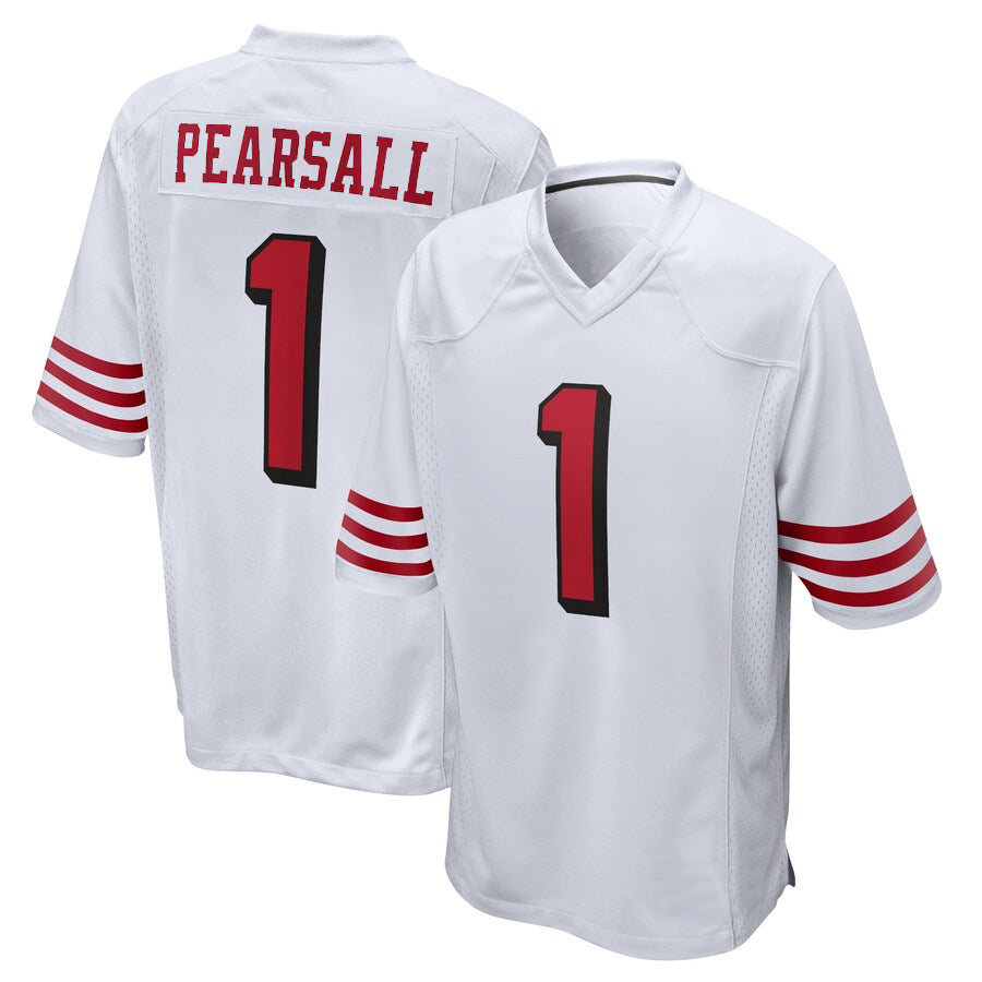 Trusc SF.49ers #1 Ricky Pearsall Player White Game Stitched Jerseys