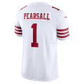 Trusc SF.49ers #1 Ricky Pearsall Player White Vapor F.U.S.E. Limited Stitched Jerseys