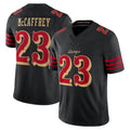 Trusc SF.49ers #23 Christian McCaffrey Player Rivalries Collection Vapor Limited Black  Stitched Jerseys