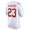 Trusc SF.49ers #23 Christian McCaffrey Player Tundra White Fashion Game Stitched Jersey