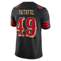 Trusc SF.49ers #49 The Faithful Player Black Rivalries Collection Limited Stitched Jerseys