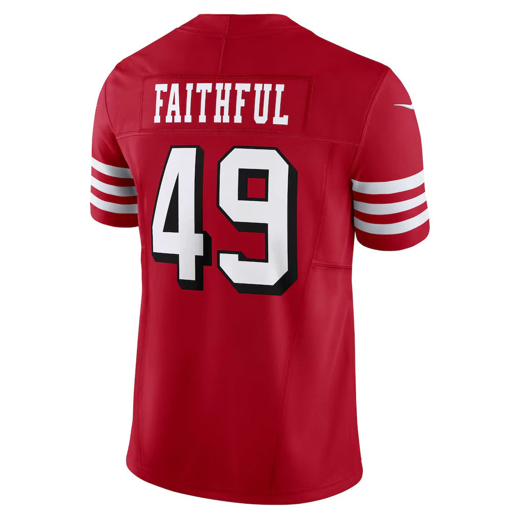 Trusc SF.49ers #49 The Faithful Player Scarlet Vapor F.U.S.E. Limited  Football Jerseys