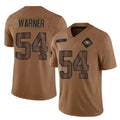 Trusc SF.49ers #54 Fred Warner Player Brown Salute To Service Limited Stitched Jerseys