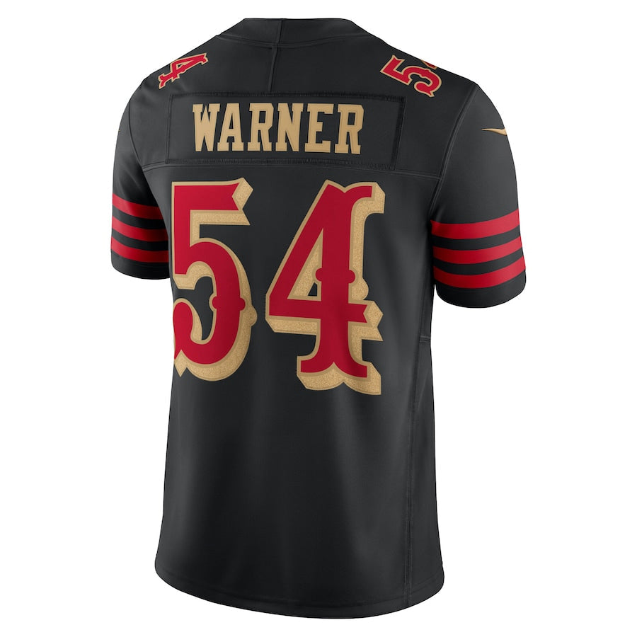 Trusc SF.49ers #54 Fred Warner Player Rivalries Collection Vapor Limited Black Stitched Jersey