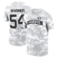 Trusc SF.49ers #54 Fred Warner Player Salute to Service Hoodies & T-Shirts Stitched Jerseys