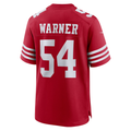 Trusc SF.49ers #54 Fred Warner Scarlet Player Game Stitched Jerseys