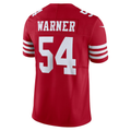 Trusc SF.49ers #54 Fred Warner Scarlet Vapor F.U.S.E. Limited Stitched Jerseys