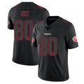 Trusc SF.49ers #80 Jerry Rice Player Black Limited Rush Impact Stitched Jerseys