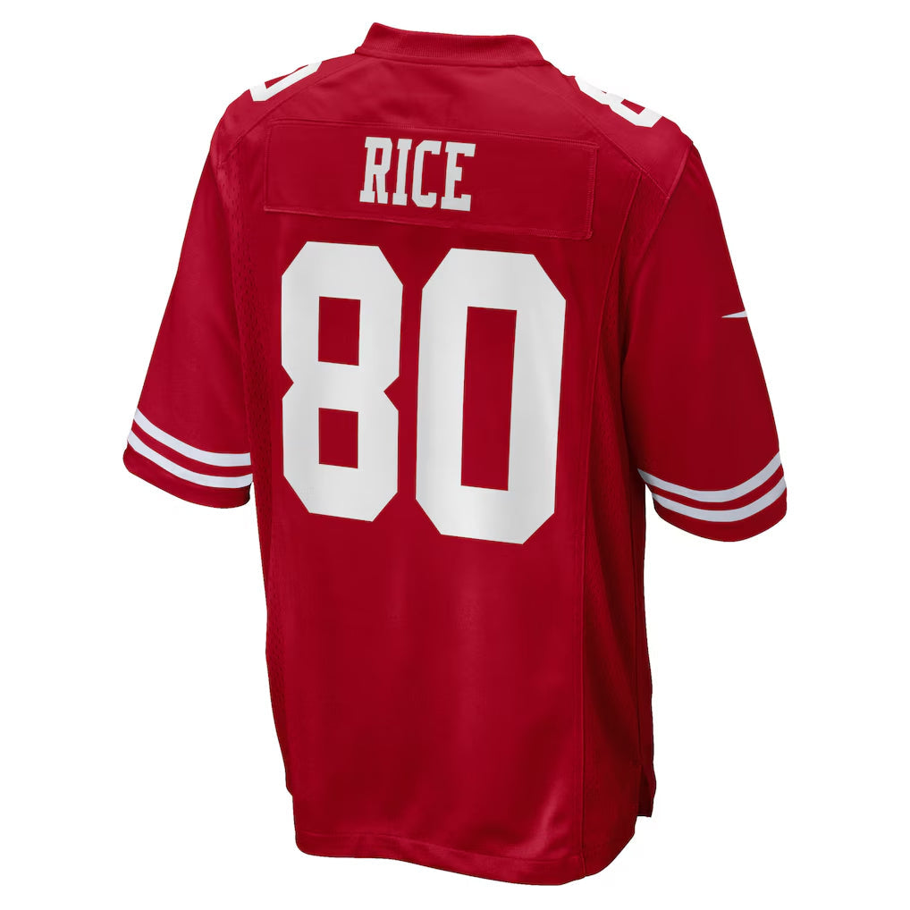 Trusc SF.49ers #80 Jerry Rice Player Scarlet Game Stitched Jerseys