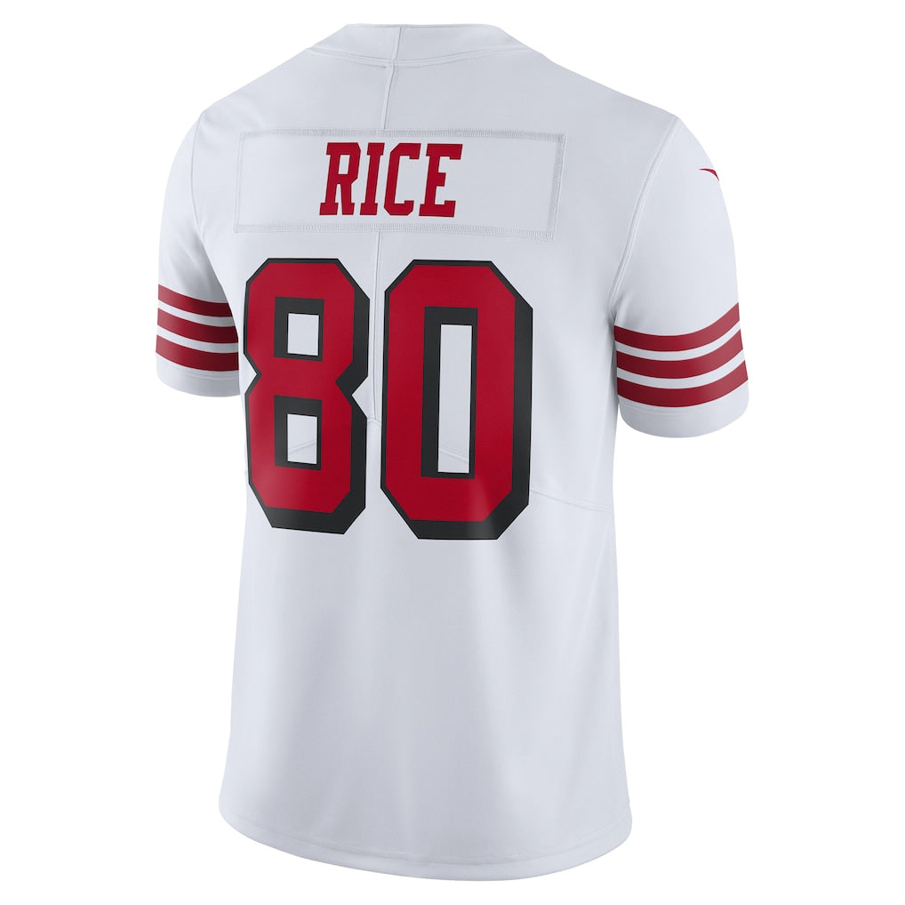 Trusc SF.49ers #80 Jerry Rice Player White Vapor F.U.S.E. Limited Stitched Jerseys
