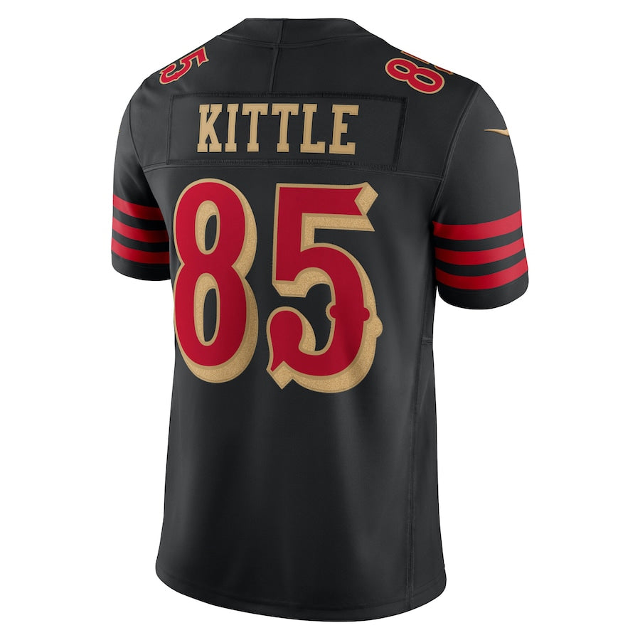 Trusc SF.49ers #85 George Kittle Player Rivalries Collection Vapor Limited Black Stitched Jersey
