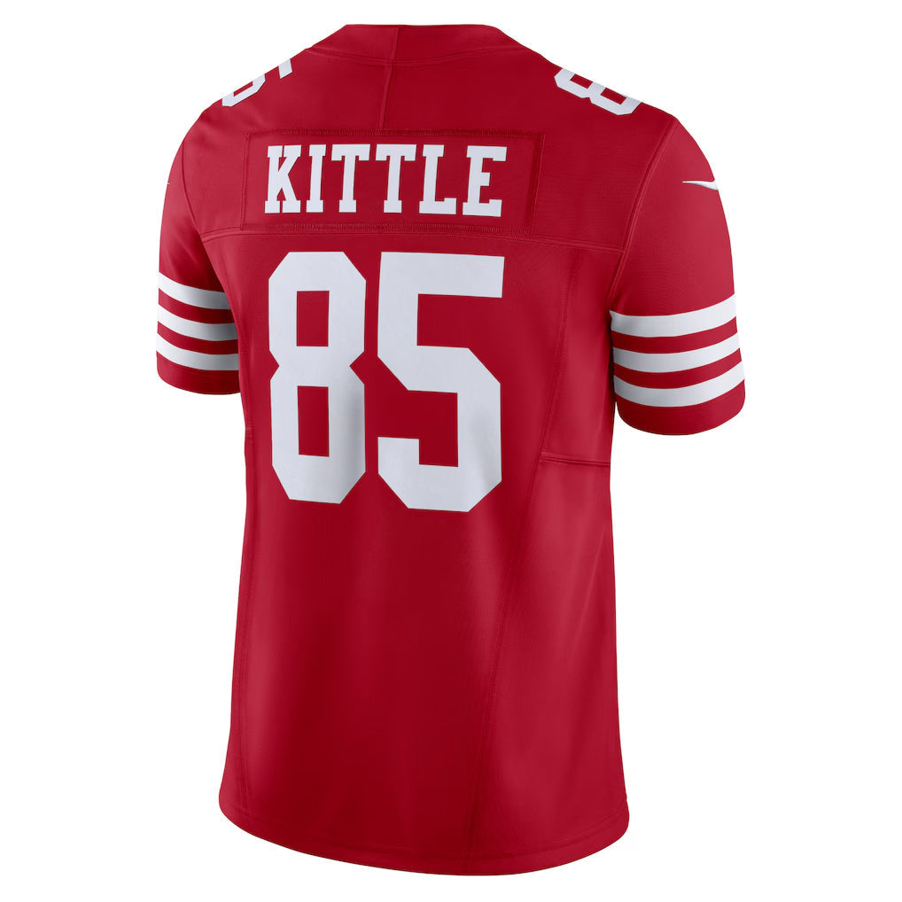 Trusc SF.49ers #85 George Kittle Player Scarlet Vapor F.U.S.E. Limited Stitched Jerseys