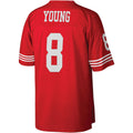 Trusc SF.49ers #8 Steve Young Mitchell & Ness Scarlet Legacy Replica Stitched Jerseys