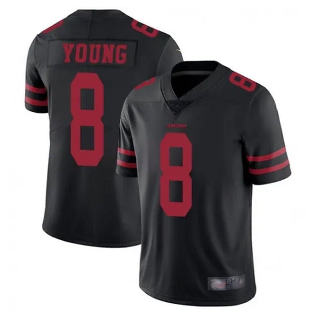 Trusc SF.49ers #8 Steve Young Player Black Vapor Untouchable Limited Stitched Jerseys