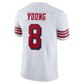 Trusc SF.49ers #8 Steve Young Player Whtie Color Rush Vapor Untouchable Limited Stitched Jerseys