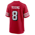 Trusc SF.49ers #8 Steve Young Scarlet Retired Player Alternate Game Stitched Jerseys