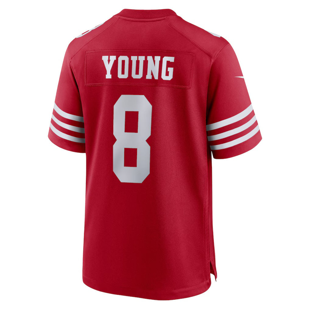 Trusc SF.49ers #8 Steve Young Scarlet Retired Player Game Stitched Jerseys