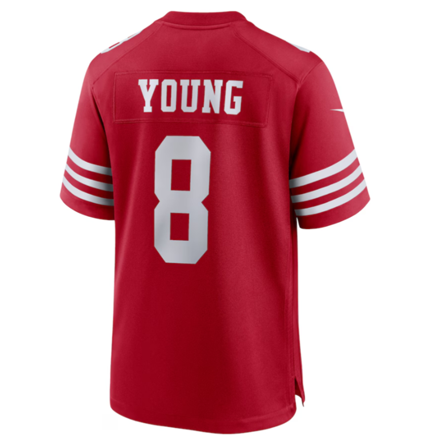 Trusc SF.49ers #8 Steve Young Scarlet Retired Player Game American Stitched Jersey